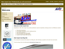 Tablet Screenshot of ablecarpetcare.com.au